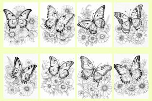 300 Flowers and Butterfly Coloring Pages Graphic by WinSum Art ...