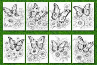 300 Flowers and Butterfly Coloring Pages Graphic by Razia Sultana ...