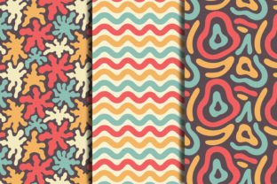 Abstract Flowers Retro Seamless Patterns Graphic by Rin Green ...