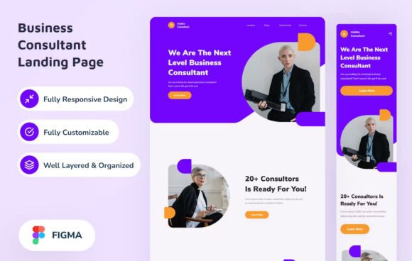 Business Consultant Landing Page