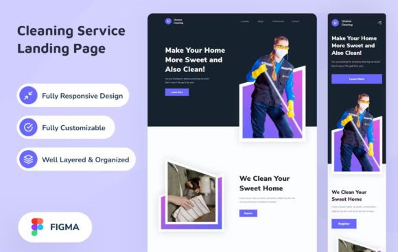 Cleaning Service Landing Page