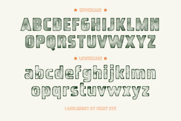 Labelshort Font PNG with transparent background - Preview 3