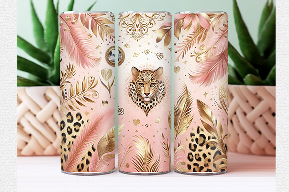 Leopard Tumbler Wrap Graphic by Crafted Wonders · Creative Fabrica