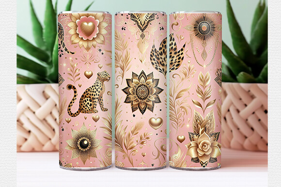 Leopard Tumbler Wrap Graphic by Crafted Wonders · Creative Fabrica