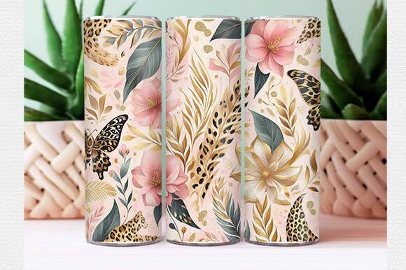 Leopard Tumbler Wrap Graphic by Crafted Wonders · Creative Fabrica