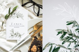 Olive Line Art Collection Graphic by HappyWatercolorShop · Creative Fabrica