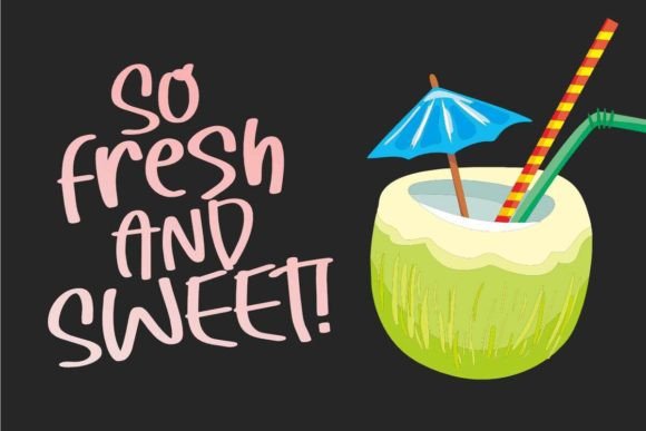 Party at the Beach Font PNG with transparent background - Preview 4