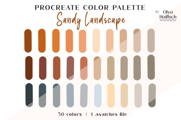 Sandy Brown Procreate Color Palette