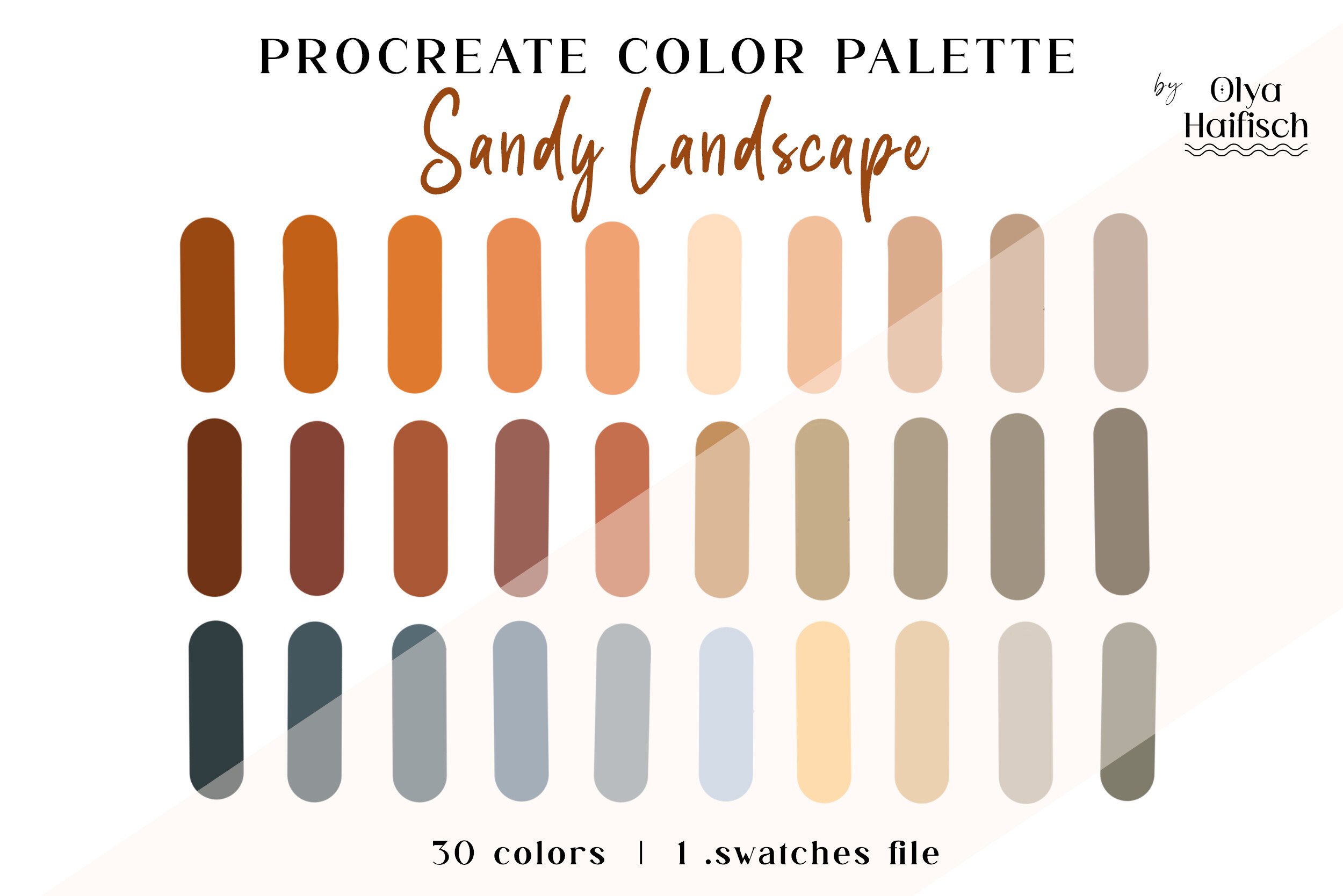Sandy Brown Procreate Color Palette