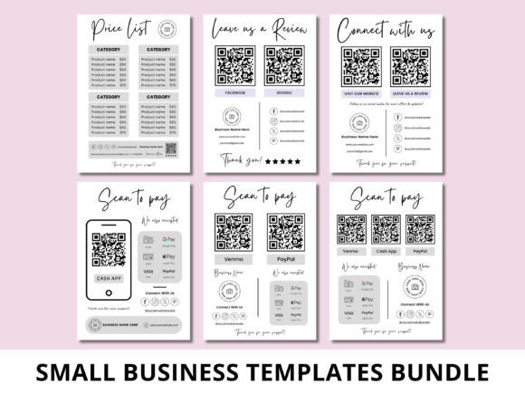 Small Business Sign Templates Bundle