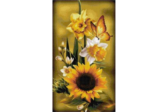 SunFlowers Counted Cross Stitch Patterns