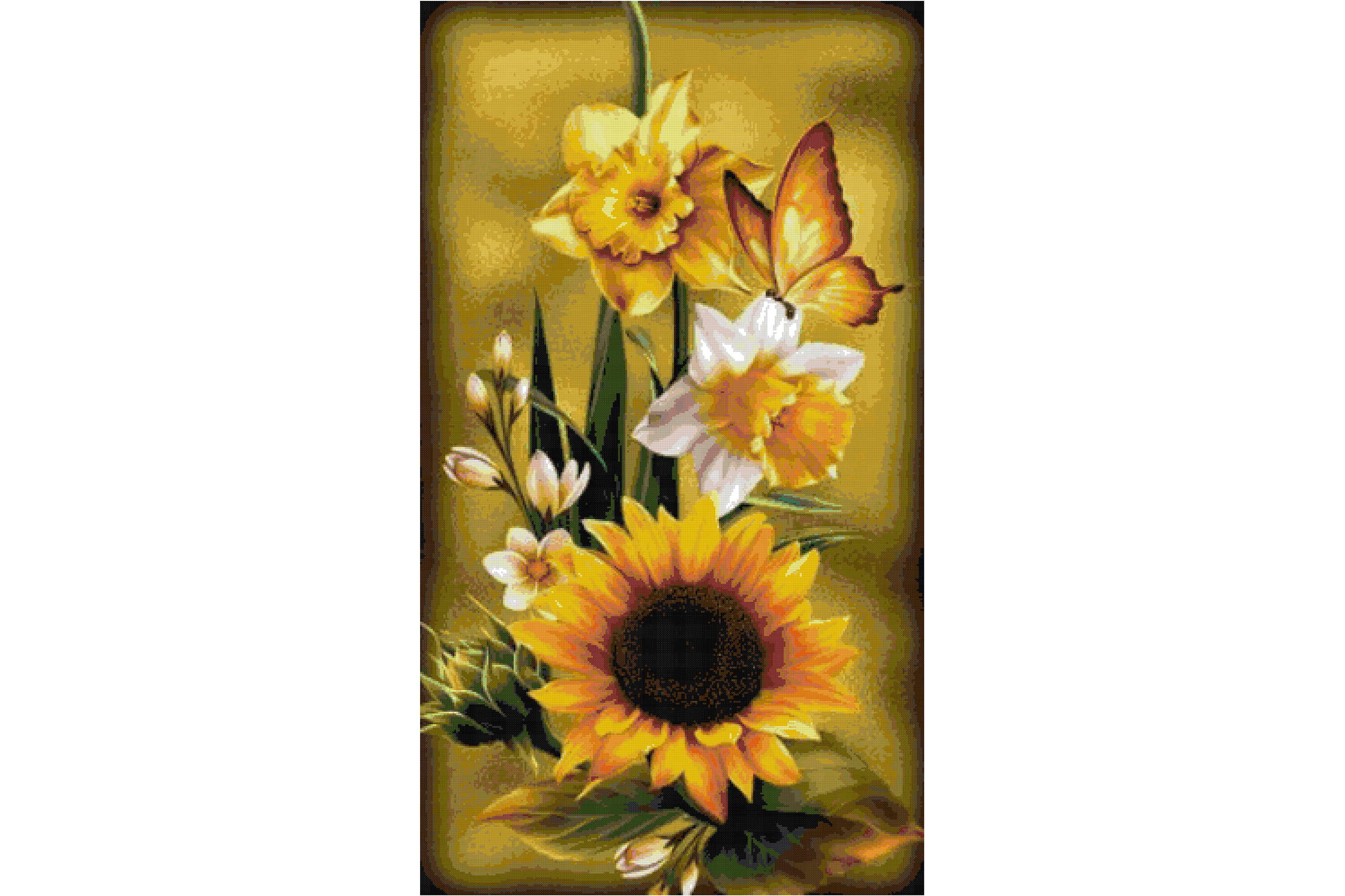 SunFlowers Counted Cross Stitch Patterns