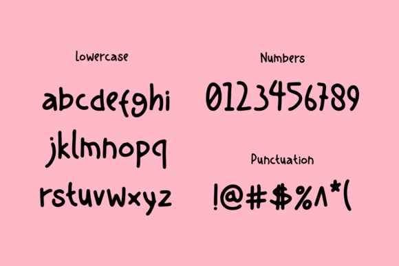 Handritn Font Font PNG with transparent background - Preview 4