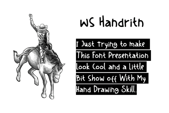 Handritn Font Font PNG with transparent background - Preview 5
