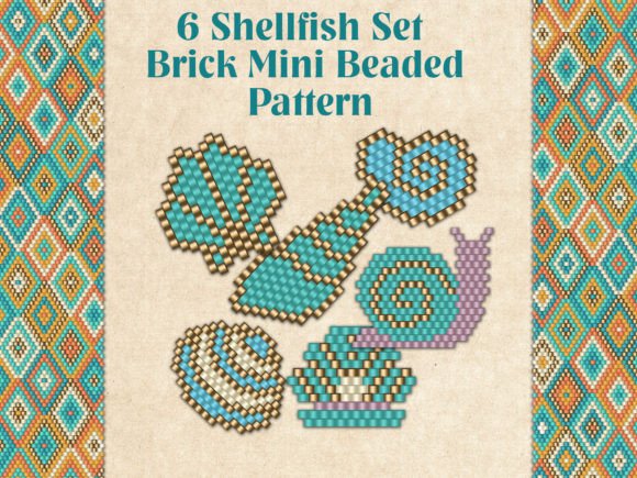6 Beaded Shellfish Set