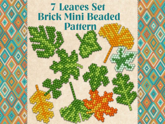 7 Beaded Leaves Set
