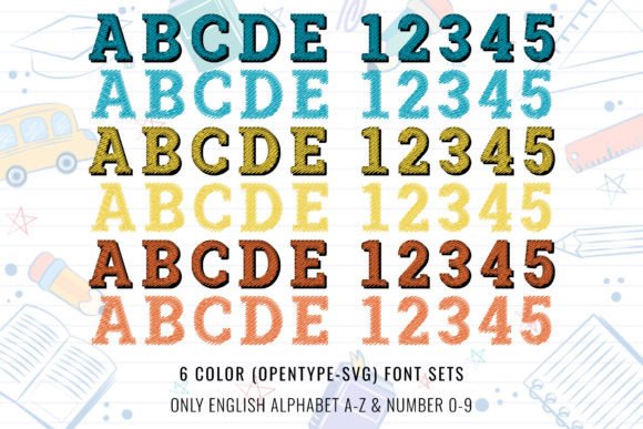 Back to School Font - Preview 1