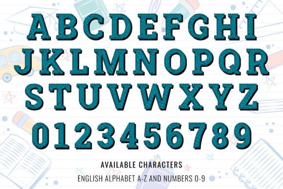 Back to School Font - Preview 3