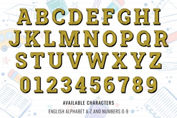 Back to School Font - Preview 5