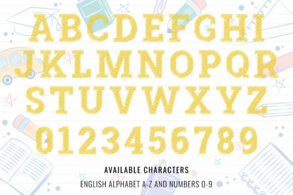 Back to School Font - Preview 6