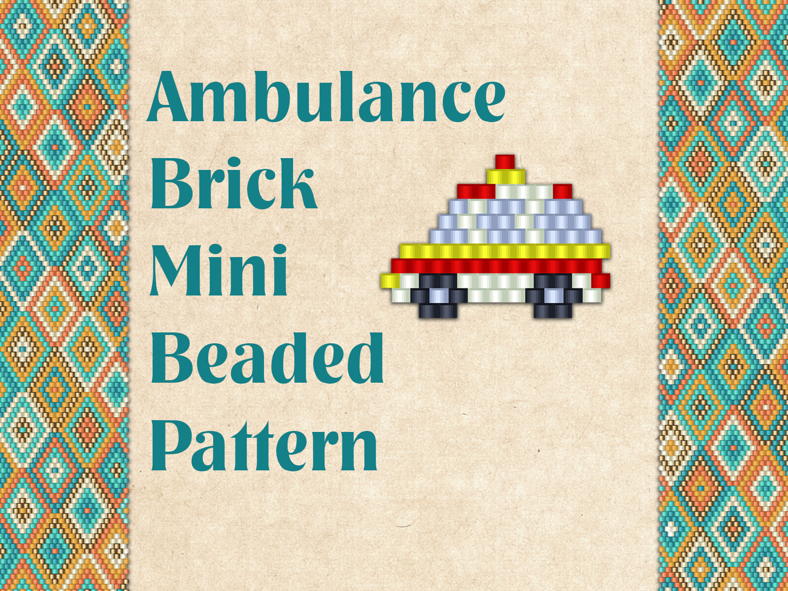 Beaded Car Ambulance