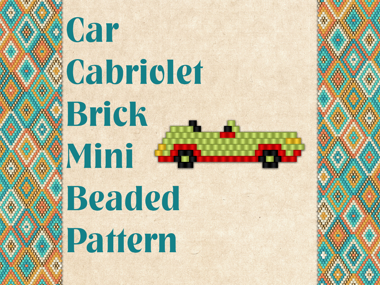 Beaded Car Cabriolet
