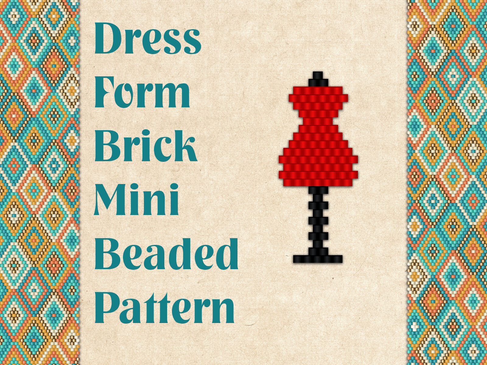 Beaded Dress Form