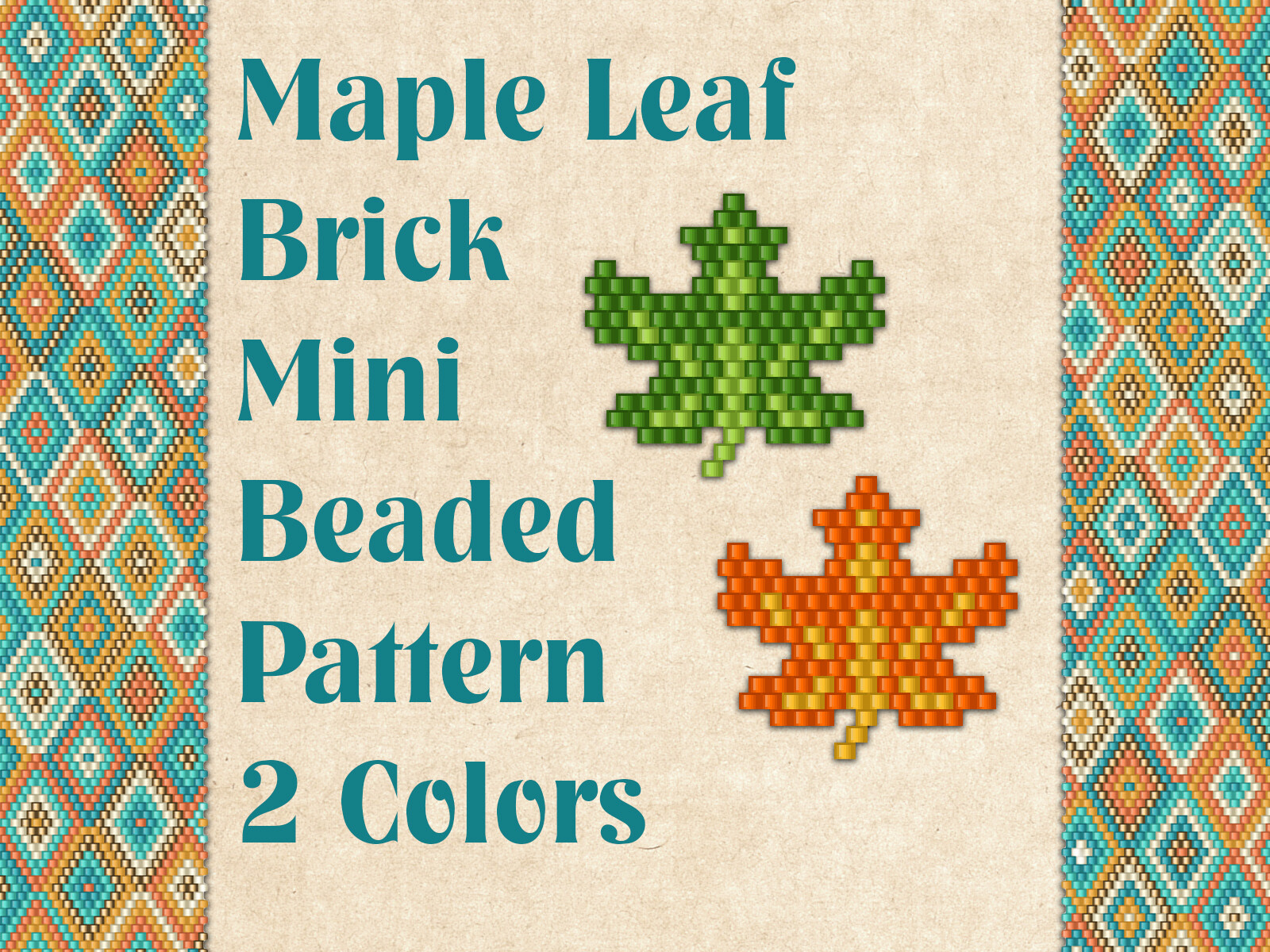 Beaded Maple Leaf