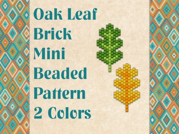 Beaded Oak Leaf