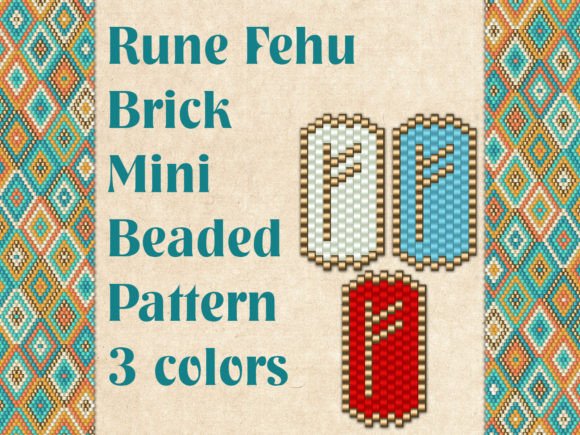 Beaded Rune Fehu