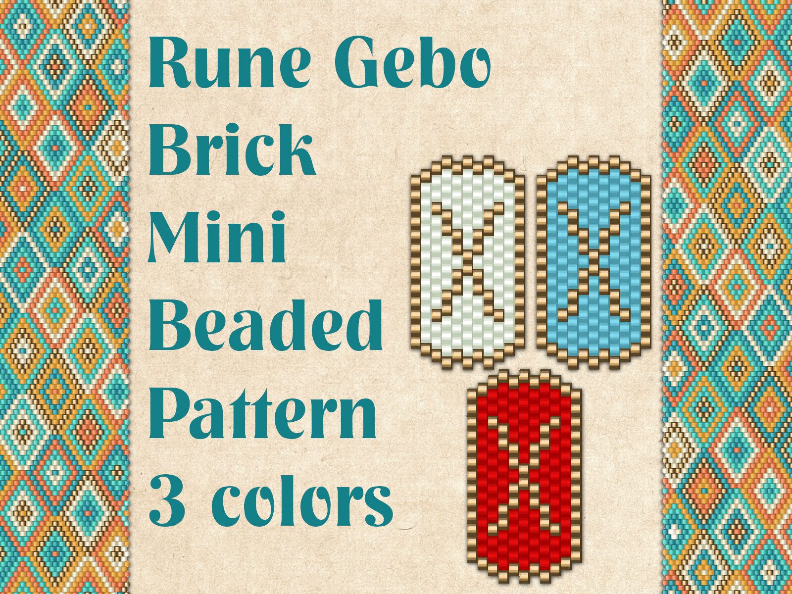 Beaded Rune Gebo