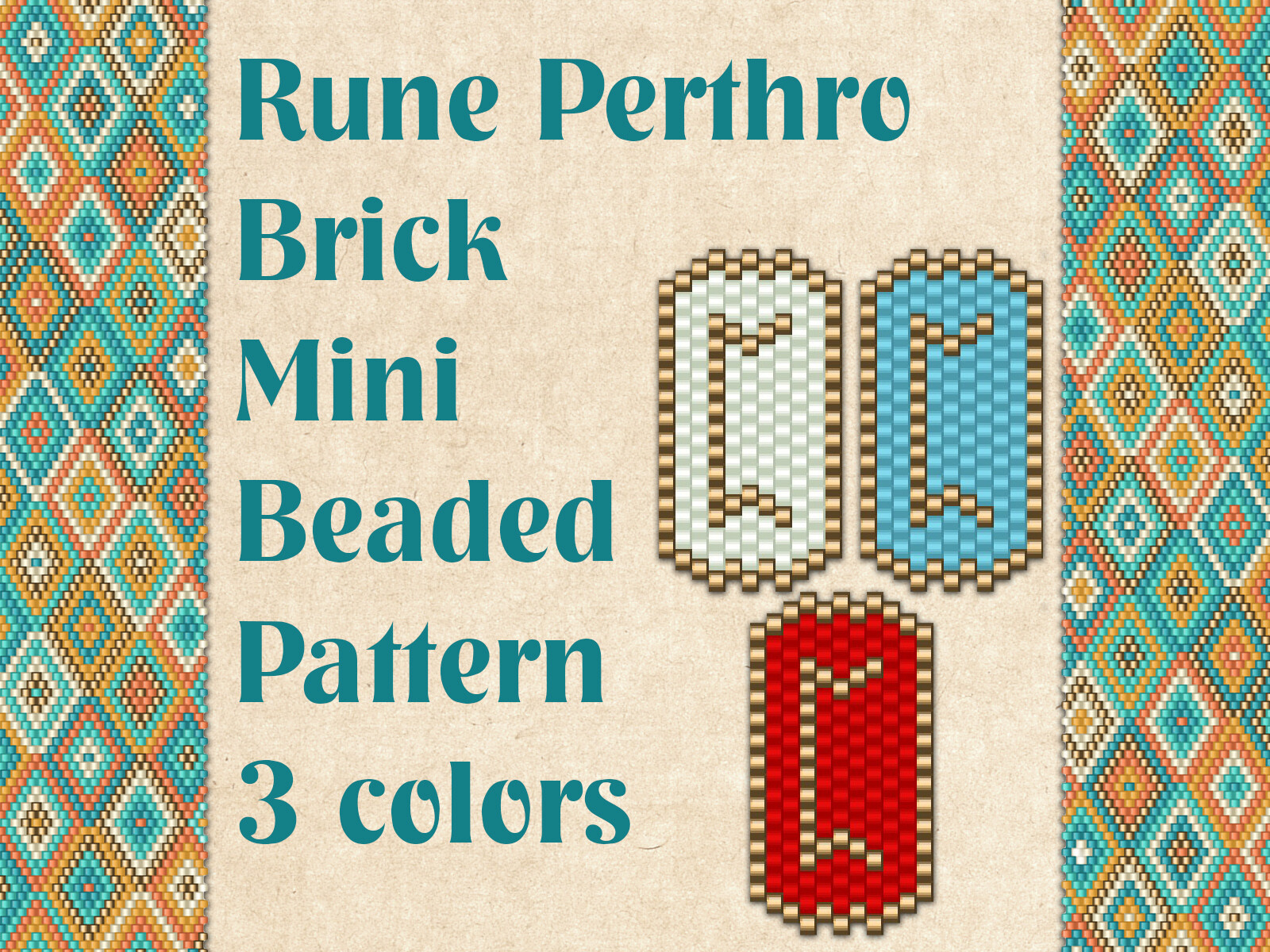 Beaded Rune Perthro