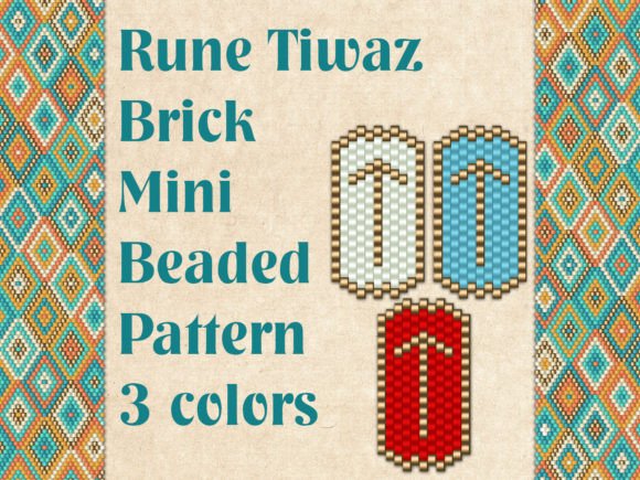 Beaded Rune Tiwaz