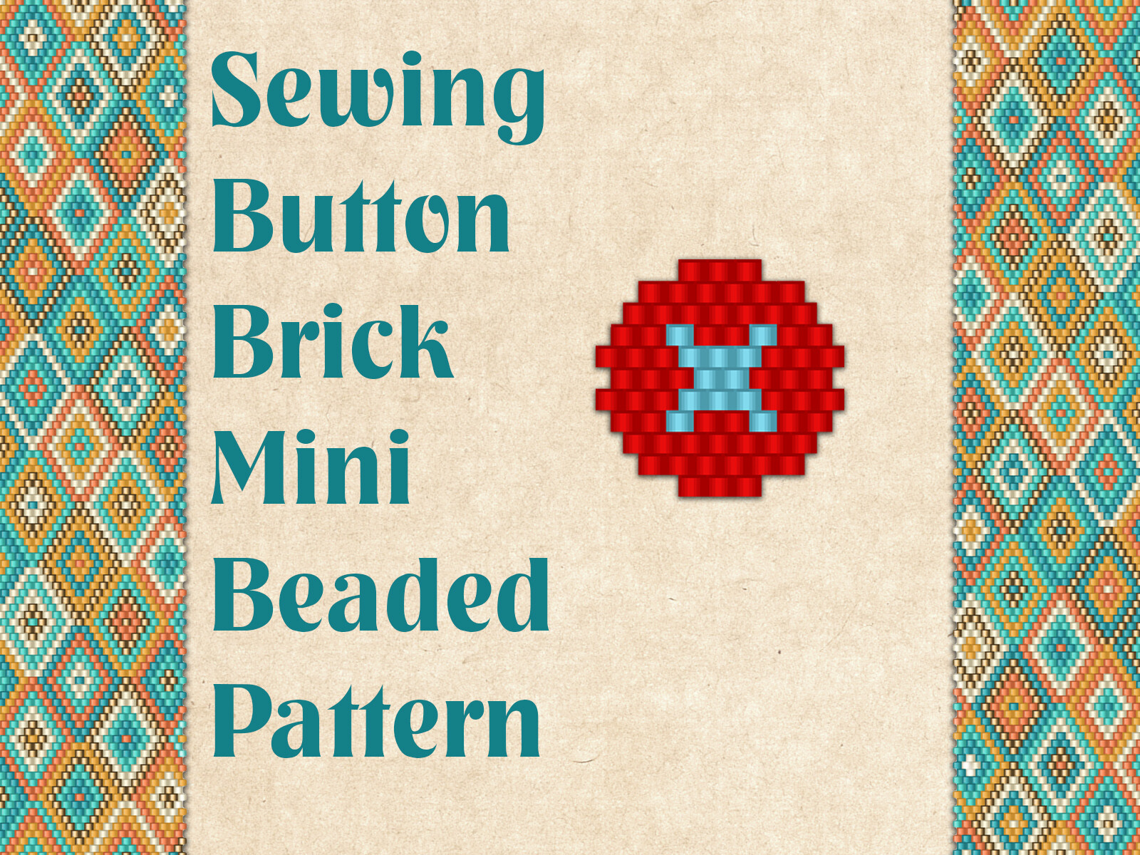 Beaded Sewing Button