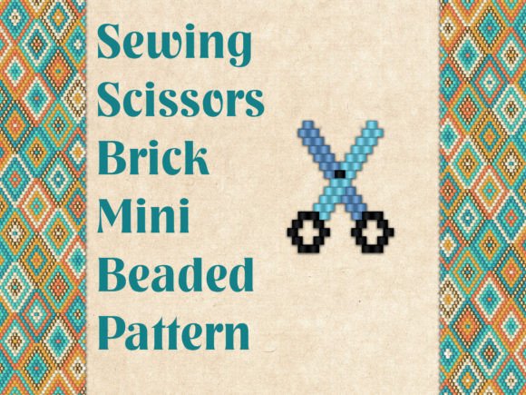 Beaded Sewing Scissors