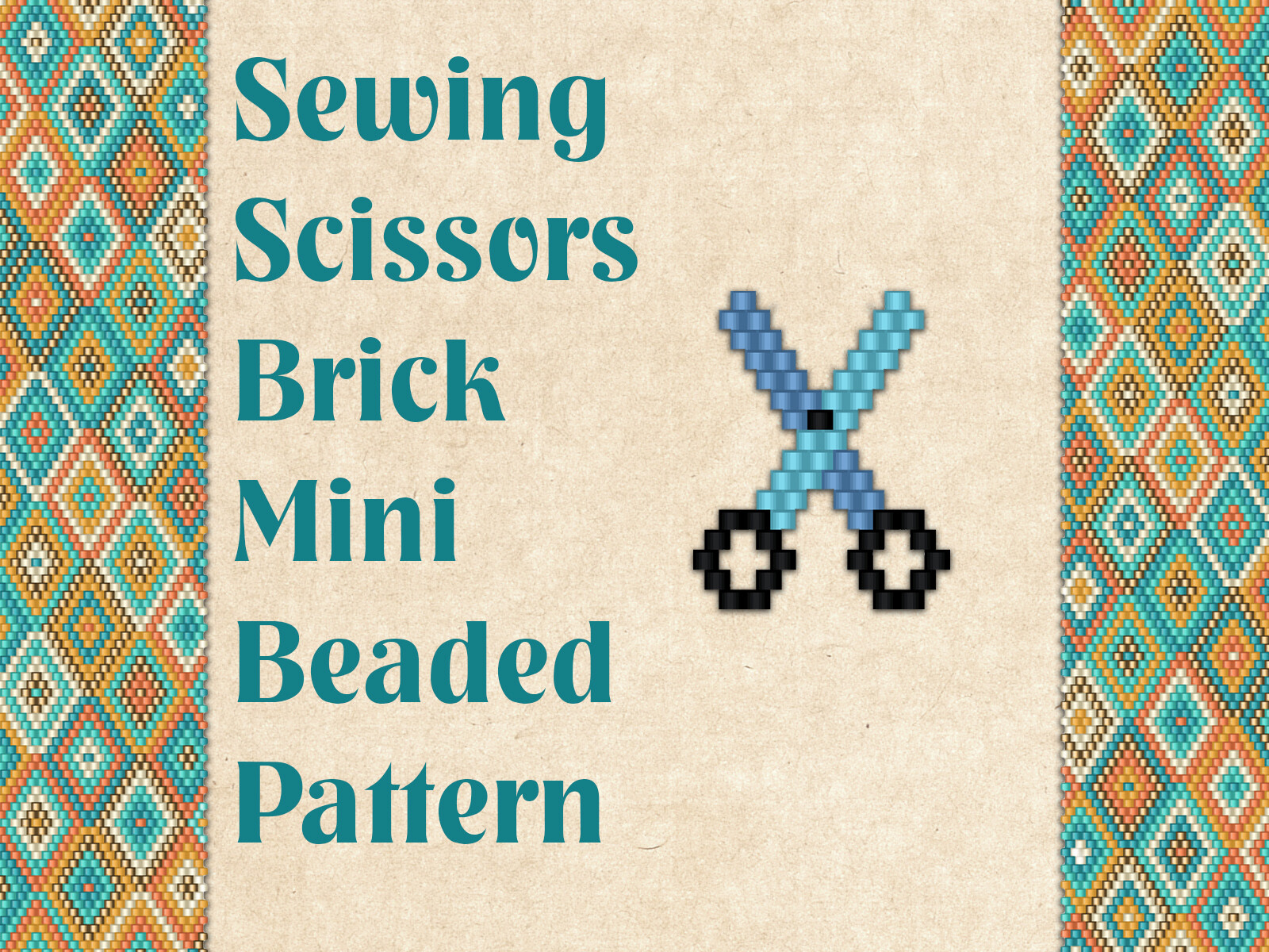 Beaded Sewing Scissors