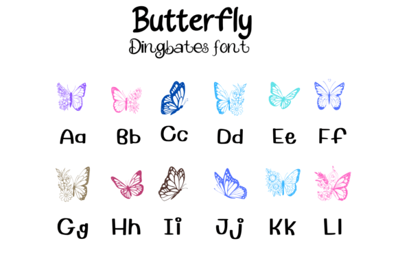 Butterfly Font - Preview 1