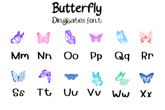 Butterfly Font - Preview 2