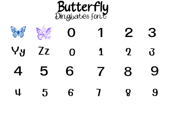 Butterfly Font - Preview 3