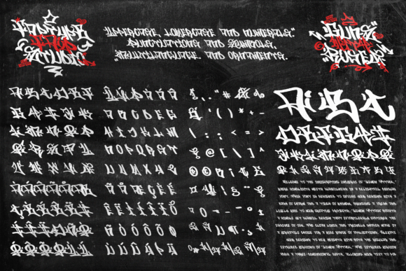 Guns with Rosez Font PNG with transparent background - Preview 6
