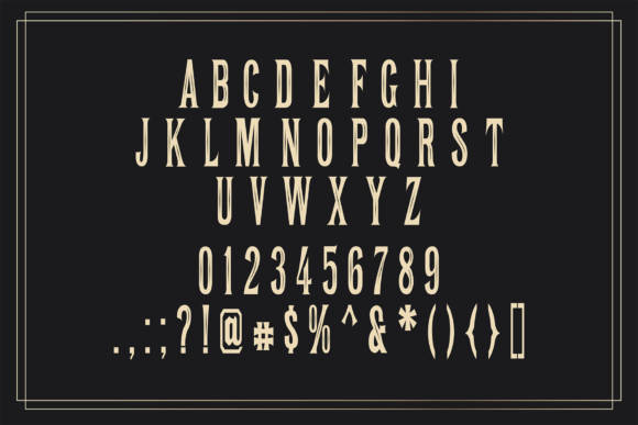 Royale Forgone Font PNG with transparent background - Preview 2