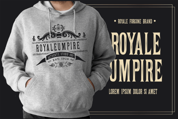 Royale Forgone Font PNG with transparent background - Preview 4