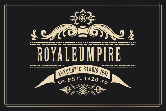 Royale Forgone Font PNG with transparent background - Preview 6