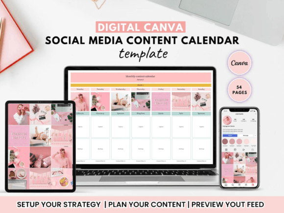 Social Media Content Canva Template
