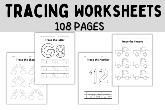 Tracing Worksheets Alphabet and Numbers