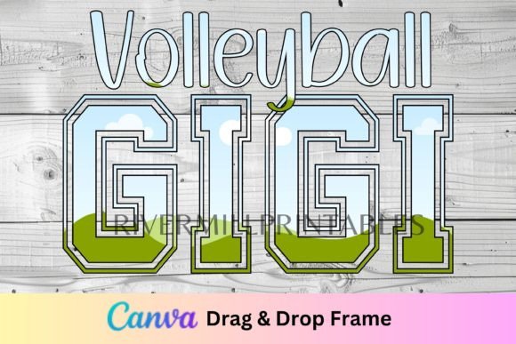 Volleyball Gigi Canva Frame Template