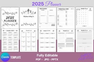 2025 Planner Editable Canva Template KDP Graphic by SUPER GRAPHICS ...