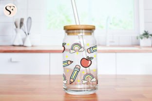 Back to School 16oz Libbey Glass Can PNG Graphic by SoFancy · Creative ...