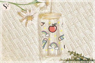 Back to School 16oz Libbey Glass Can PNG Graphic by SoFancy · Creative ...