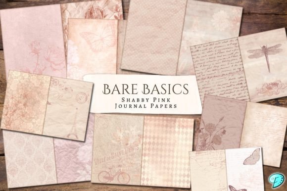 Bare Basics Shabby Pink Journal Papers